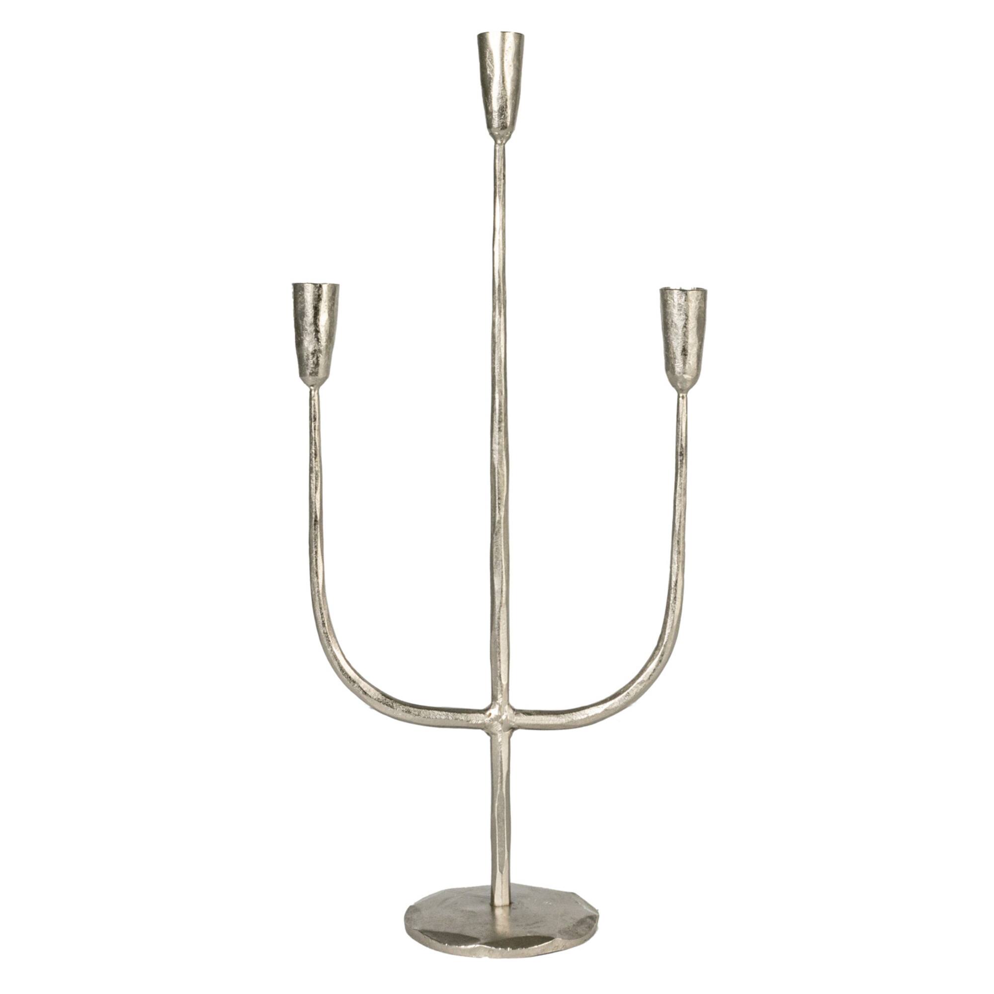 Hello Honey® 21.5" Silver Metal Candelabra
